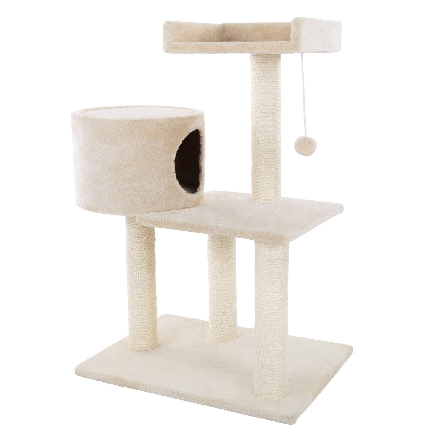 3-Tier Cat Tree With Condo And Scratching Posts