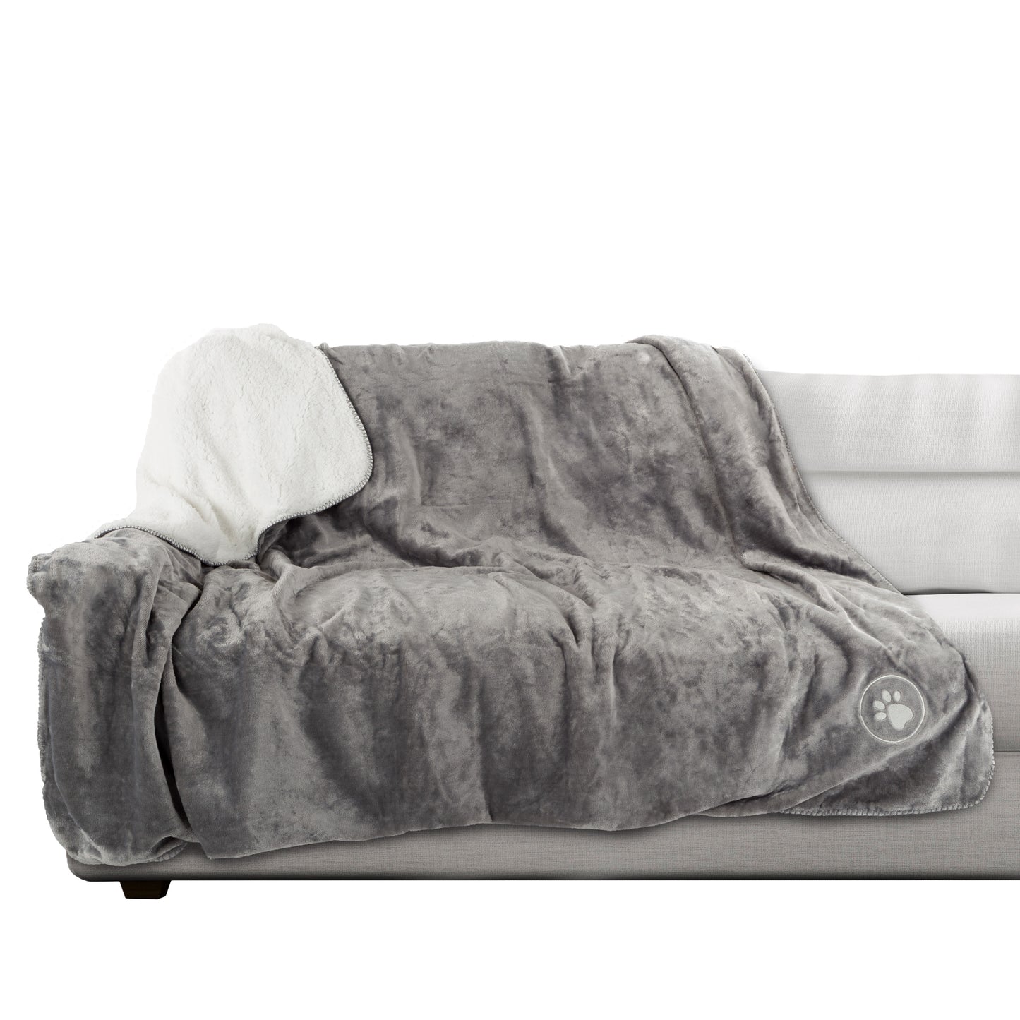 PETMAKER 60x70-Inch Waterproof Dog Blanket, Gray