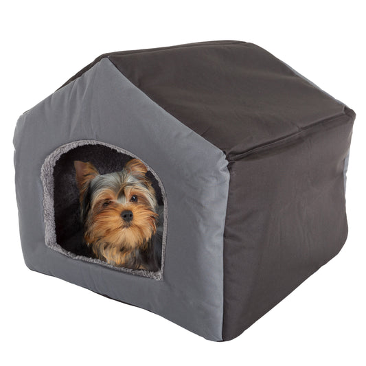 Doghouse with Removable Sherpa Pad
