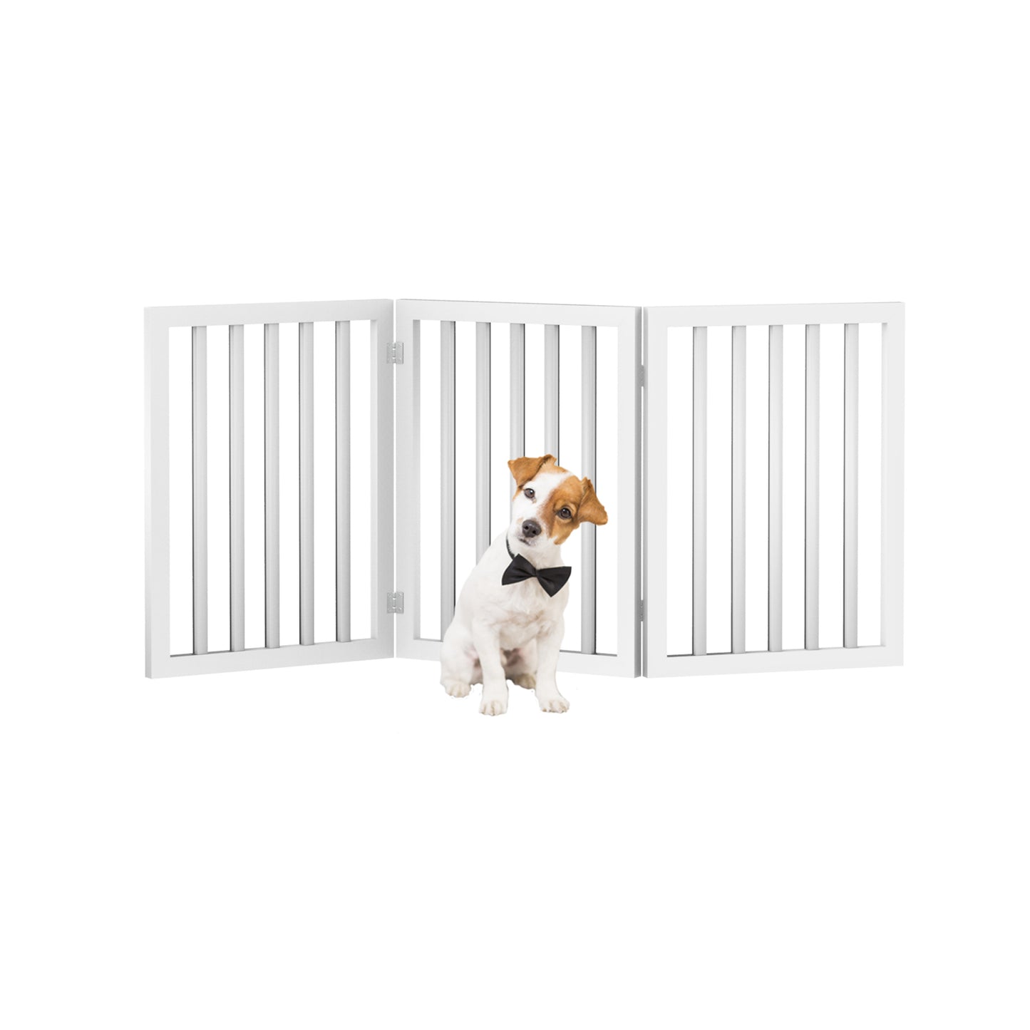 PETMAKER 3-Panel Indoor Foldable Pet Gate, White