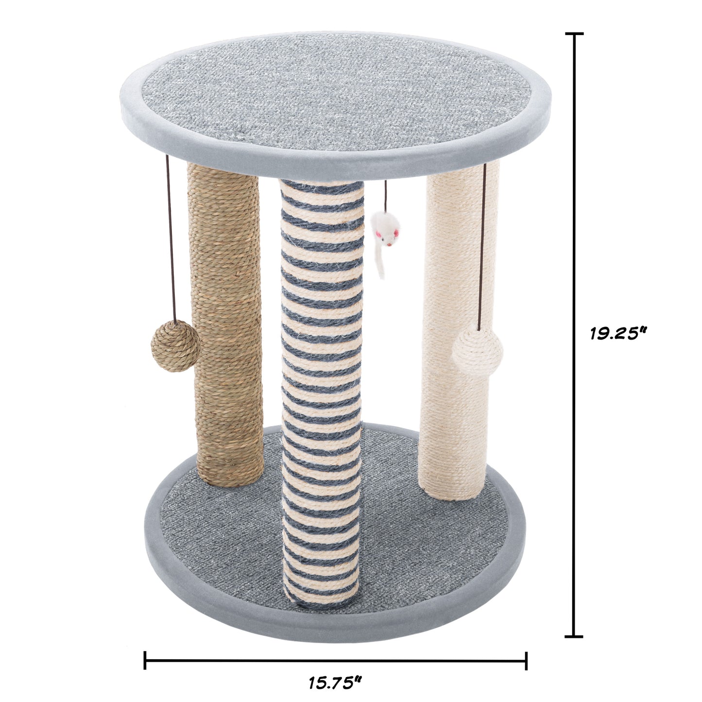 3-Post Cat Scratching Tower