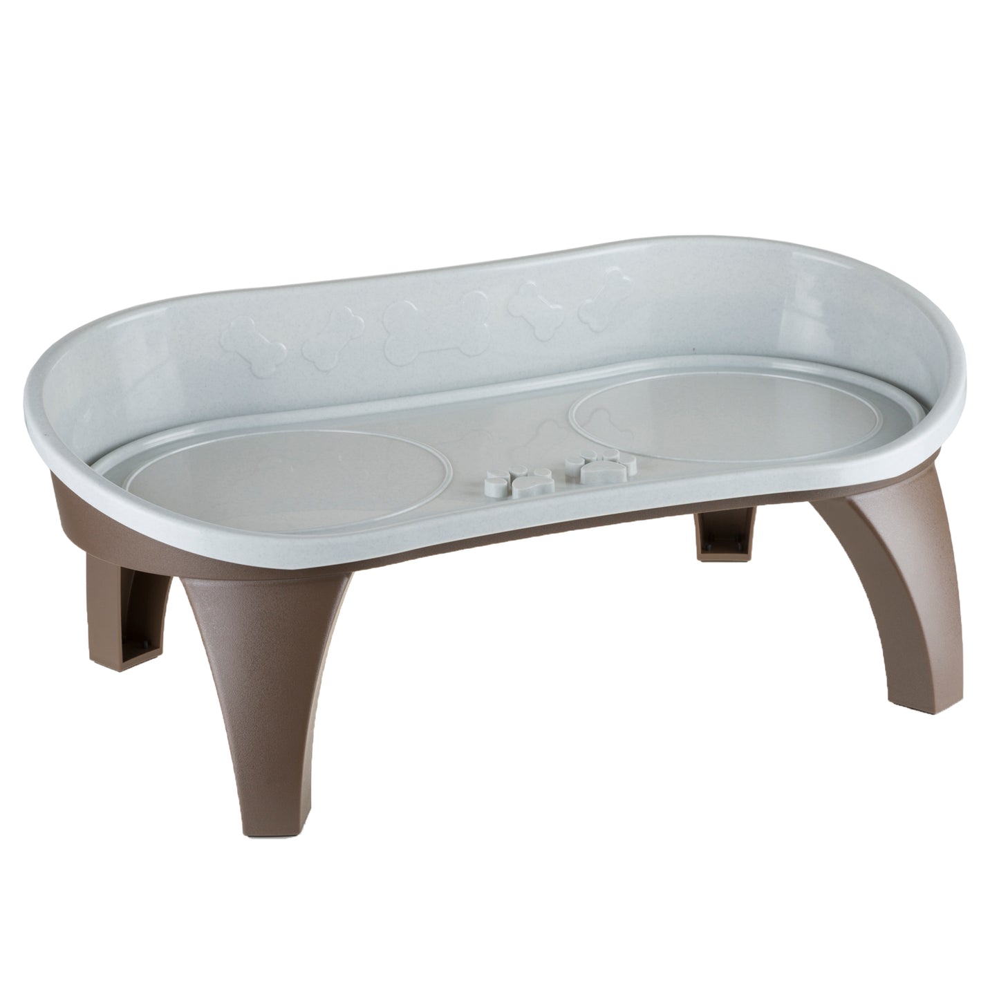 PETMAKER 8.5-Inch-Tall Dog Bowl Stand, Brown