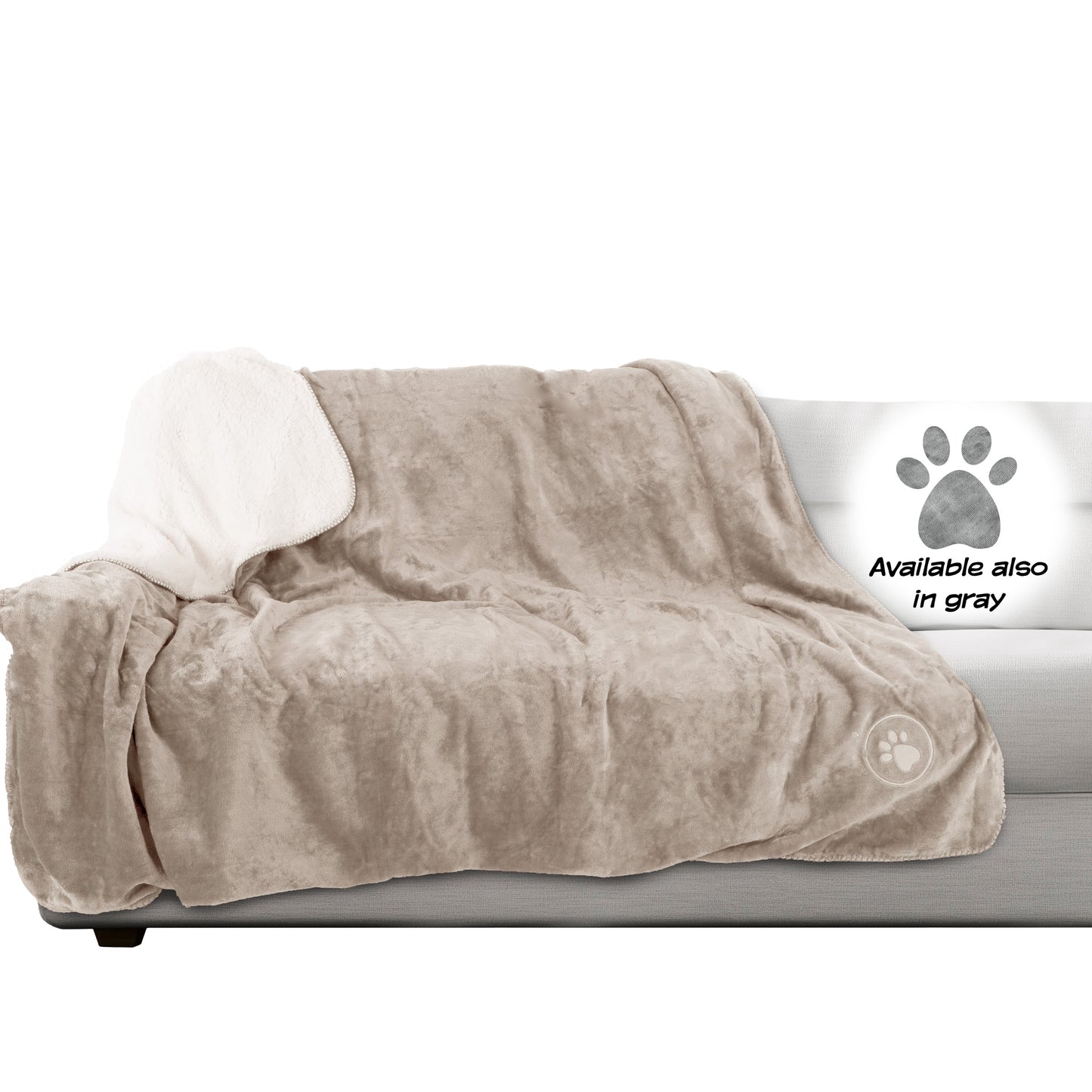 PETMAKER 60x70-Inch Waterproof Dog Blanket, Tan