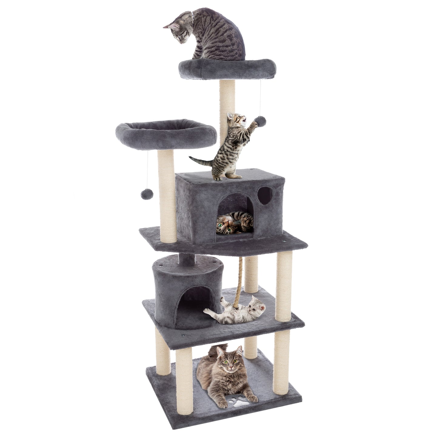 5-Tier Cat Tree with Scratch Posts