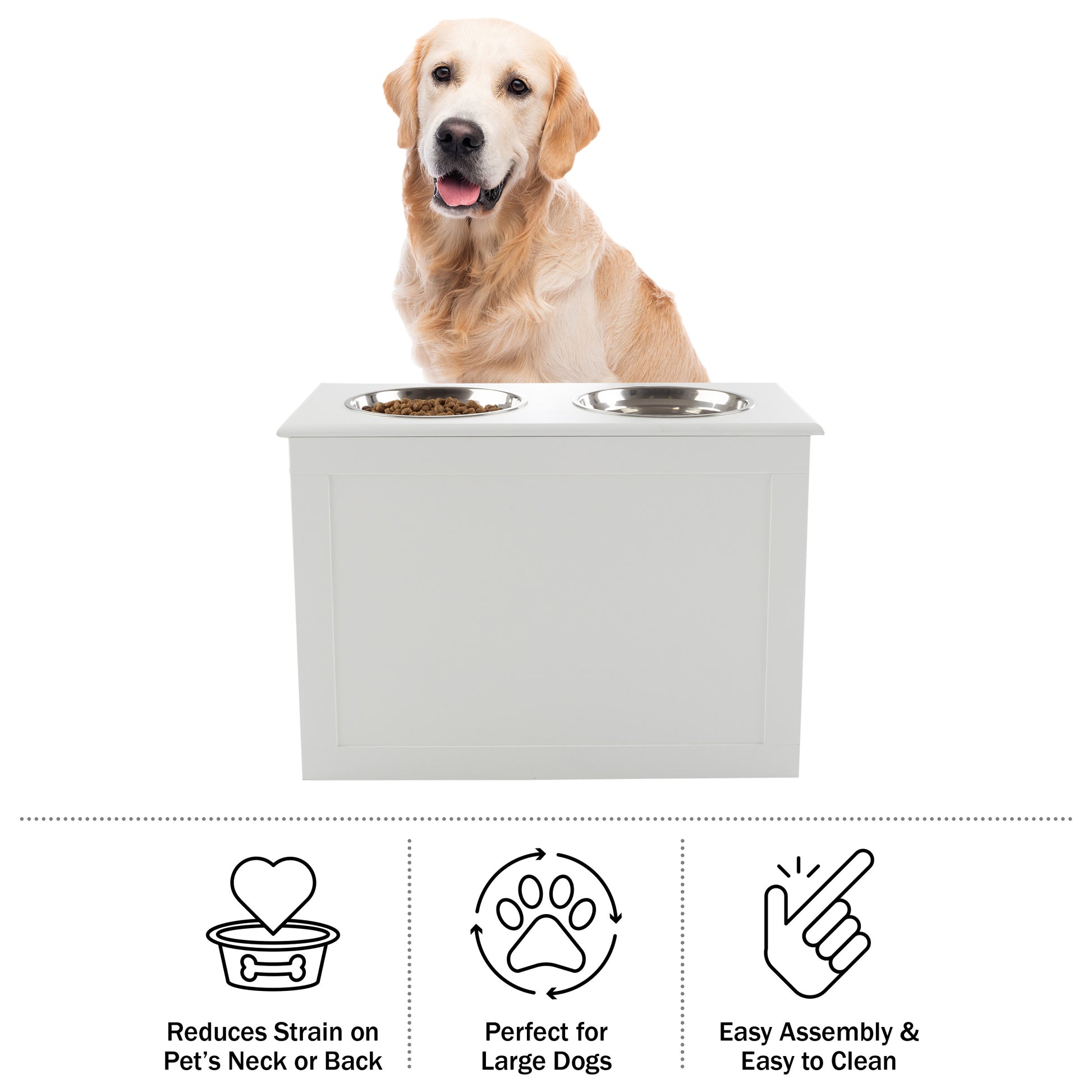 Extra Large Dog Bowls 4500ml,personalized Elevated Dog Bowls