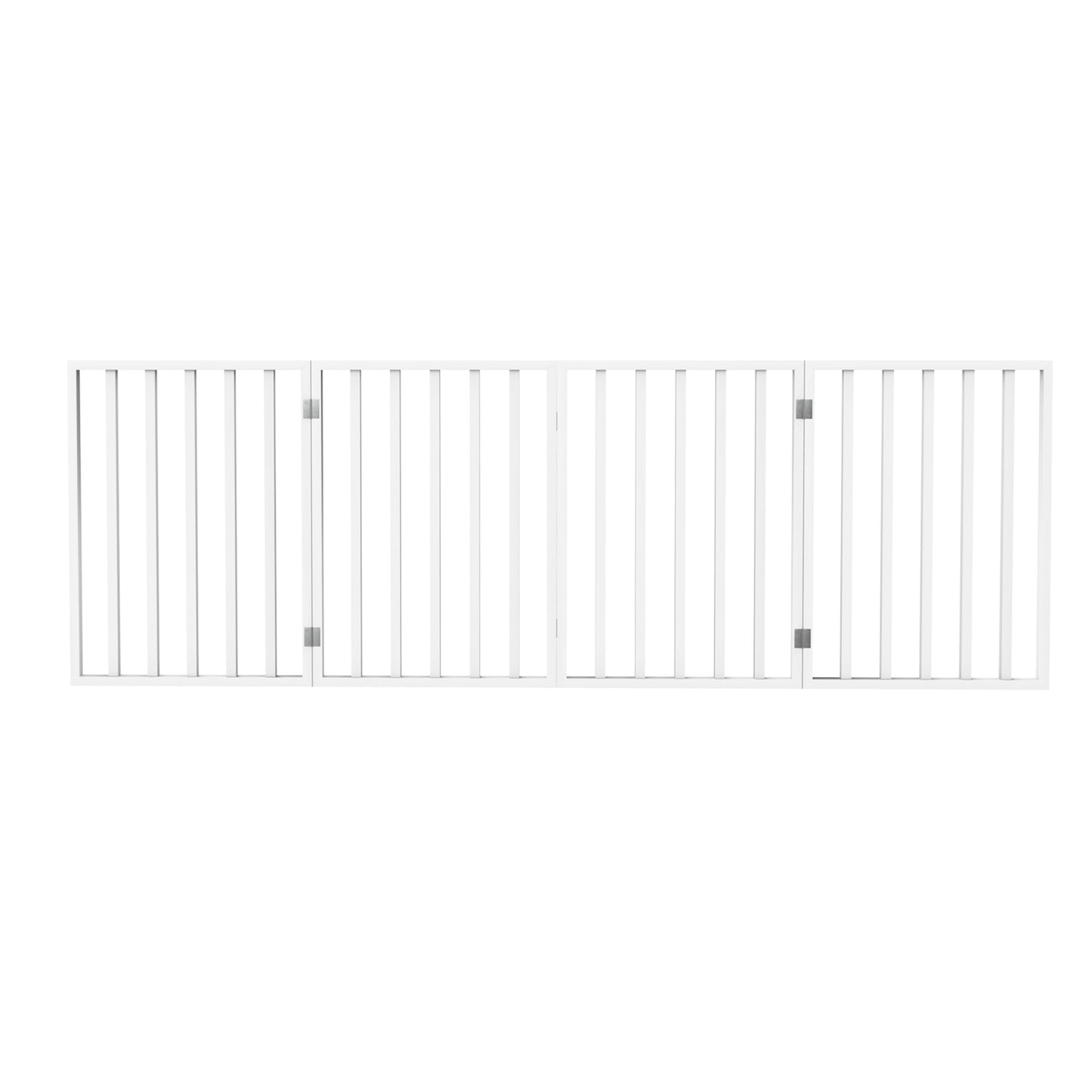 PETMAKER 4-Panel Indoor Foldable Pet Gate, White