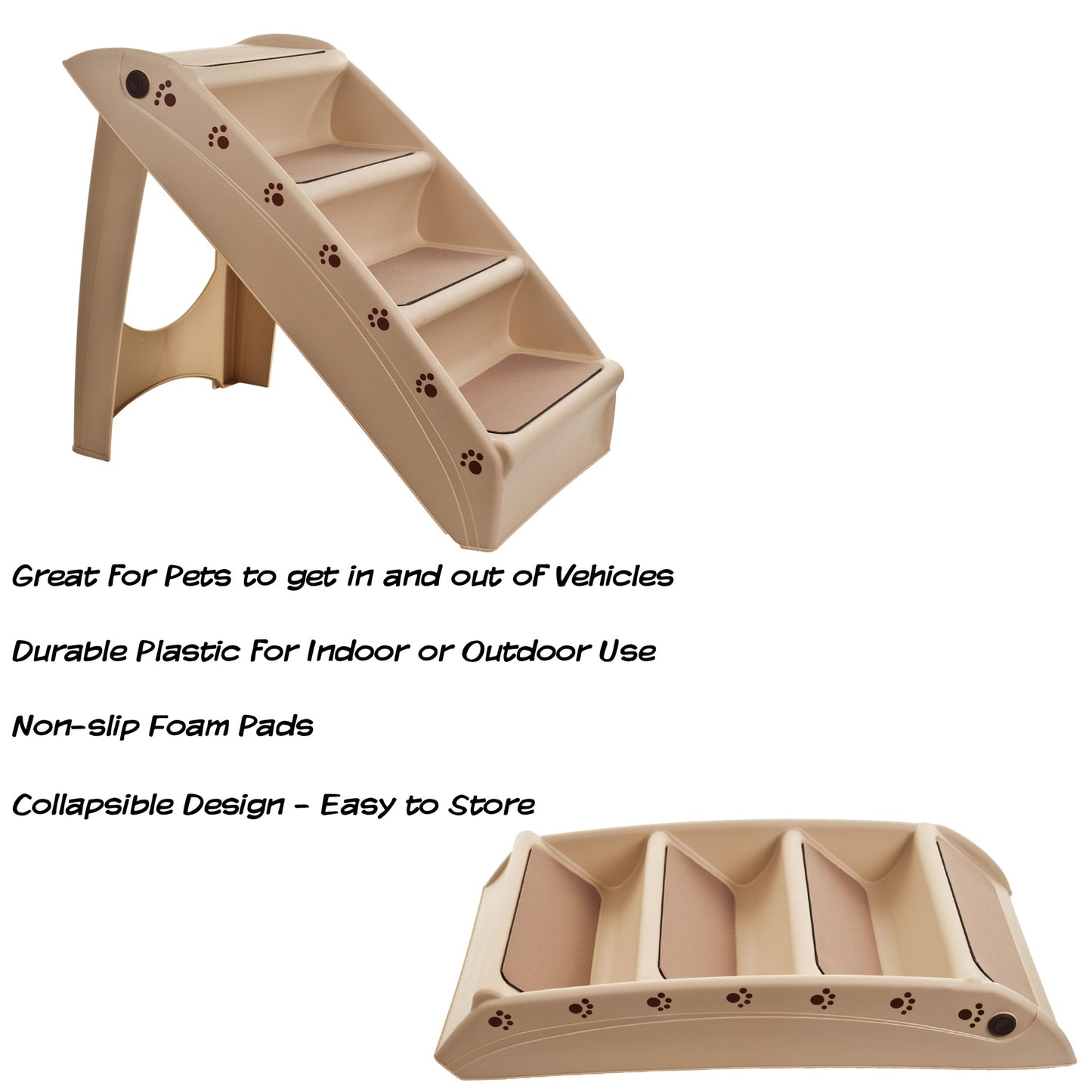 Foldable 4-Step Nonslip Pet Stairs