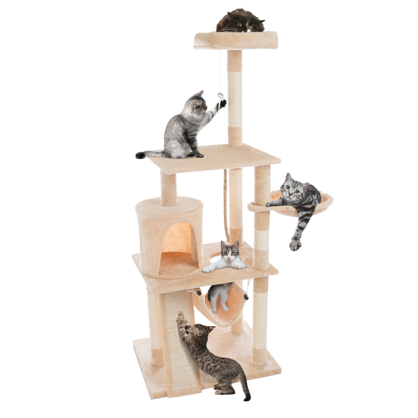 4-Tier Cat Tower for Indoor Cats