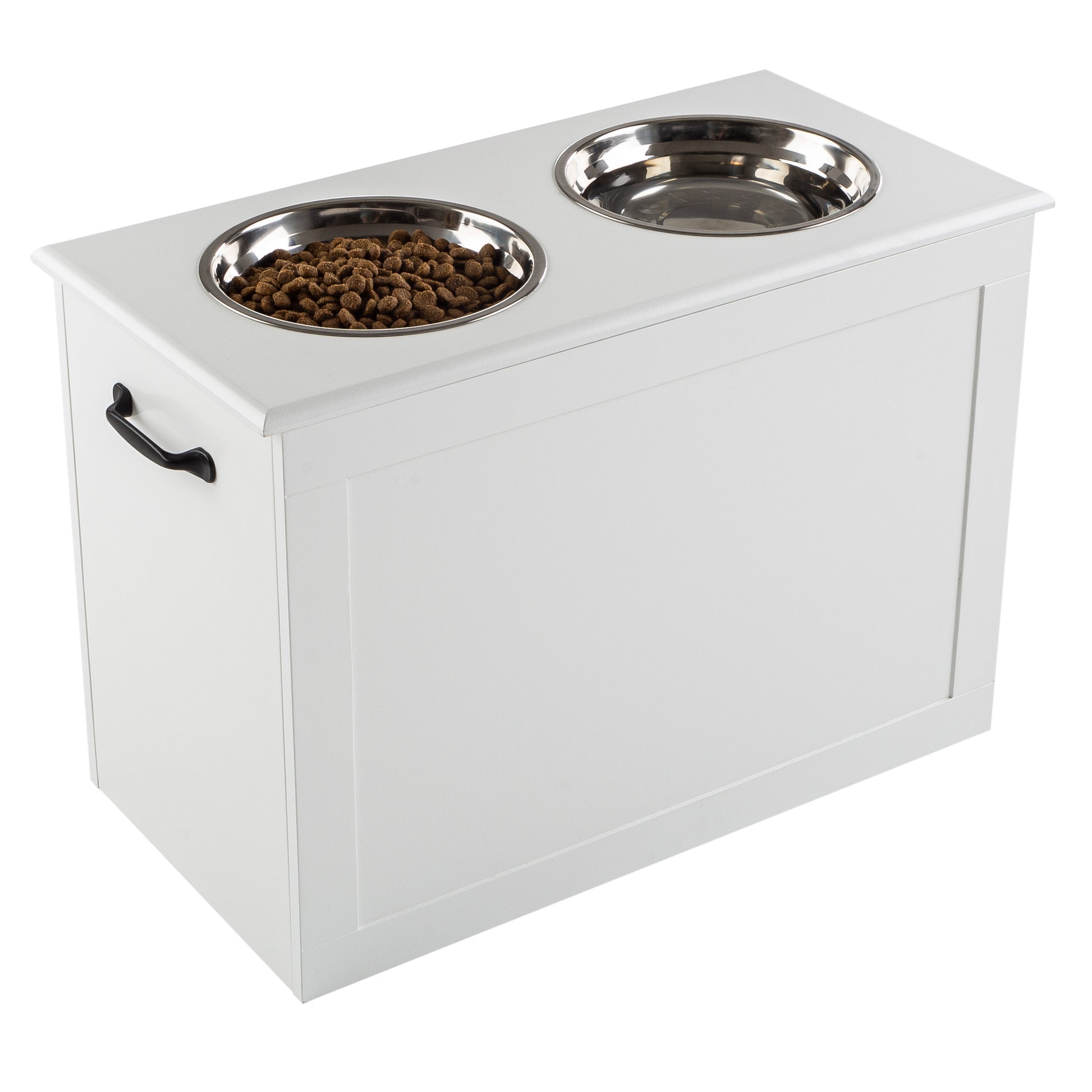 Raised Pet Bowls with Storage Function 2 Stainless Steel Dog Bowls Elevated  Base, 1 Unit - Kroger